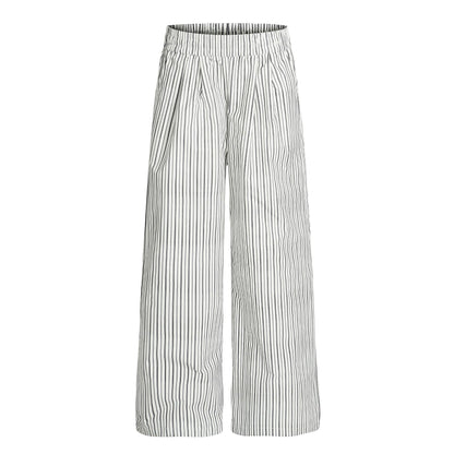 Vintage Street Style High-End Striped Pleated Trendy Design Loose Wide-Leg Men's Casual Pants